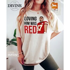 Travis Kelce Shirt, Travis And T4ylor Shirt, Loving Him Was Red Shirt